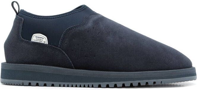 Suicoke Ron suede slippers Blue