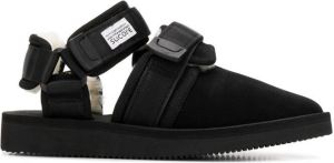 Suicoke shearling slippers Black