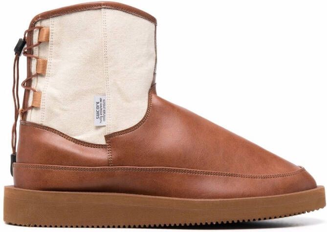 Suicoke slip-on ankle boots Brown