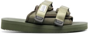 Suicoke touch strap-fastening sandals Green