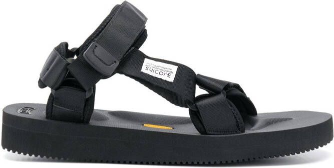Suicoke touch strap sandals Black