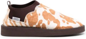 Suicoke VHL animal-print shoes Brown