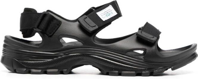 Suicoke Wake moulded touch-strap sandals Black