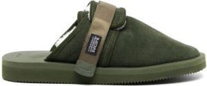 Suicoke Zavo suede sandals Green