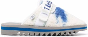 Suicoke Zavo touch-strap slippers White