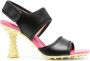 Sunnei 1000 Chiodi 85mm colour-block sandals Black - Thumbnail 1