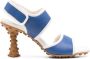 Sunnei 1000 Chiodi 85mm contrasting-trim sandals Blue - Thumbnail 1