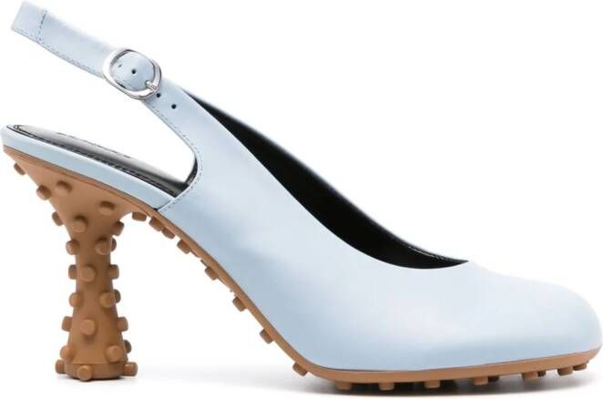 Sunnei Chiodi Passo 90mm leather pumps Blue