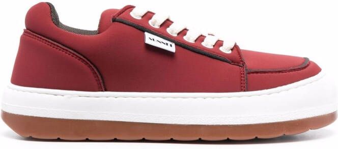 Sunnei Dreamy lace-up sneakers Red