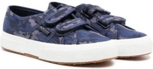 Superga Kids camouflage-print touch-strap sneakers Blue