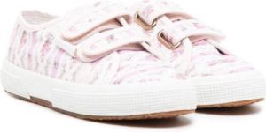 Superga Kids LSF floral touch-strap sneakers Pink