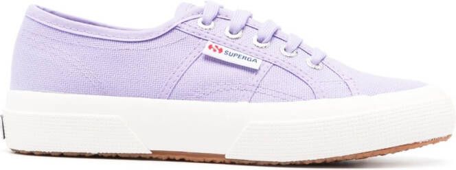 Superga logo-tag low-top sneakers Purple
