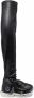 SWEAR Air Revive over-the-knee platform boots Black - Thumbnail 1