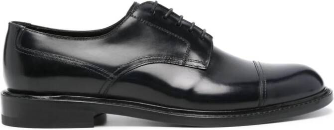 Tagliatore leather derby shoes Blue