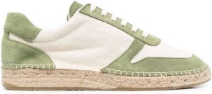 Tagliatore low-top suede sneakers Green