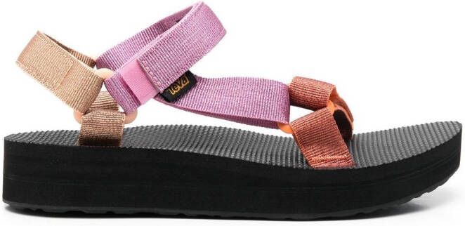 Teva touch-strap colour-block sandals Pink