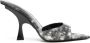 The Attico 100mm bleached-effect pointed-toe mules Grey - Thumbnail 1