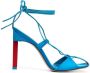 The Attico Adele 105mm lace-up sandals Blue - Thumbnail 1