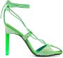 The Attico Adele 105mm rhinestone-embellished sandals Green - Thumbnail 1