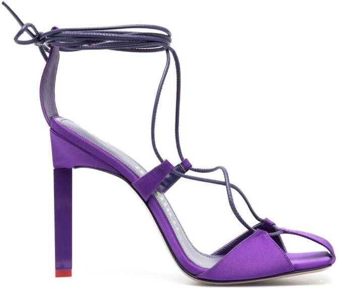The Attico Adele 105mm sandals Purple
