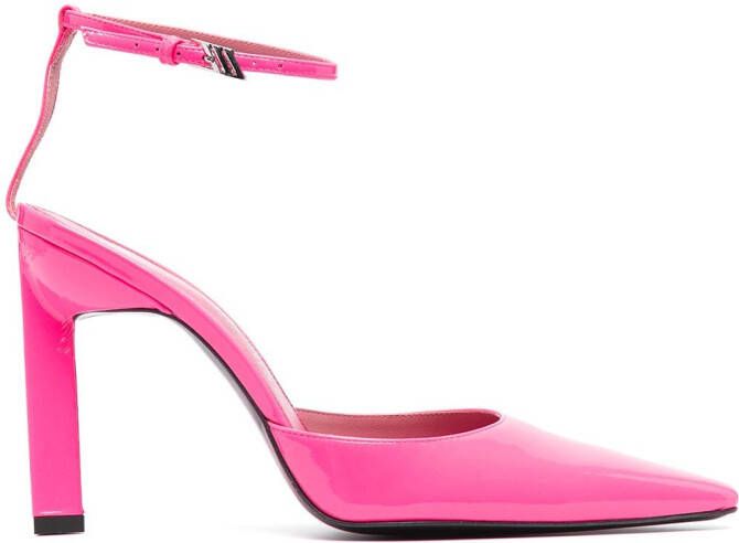 The Attico Amber ankle-strap pumps Pink
