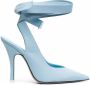 The Attico ankle tie-fastening pumps Blue - Thumbnail 1