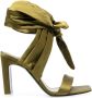 The Attico ankle-tie sandals Green - Thumbnail 1