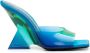 The Attico Cheope 105mm gradient-effect mules Blue - Thumbnail 1