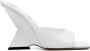 The Attico Cheope 105mm leather mules White - Thumbnail 1