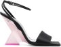 The Attico Cheope 105mm sandals Black - Thumbnail 1