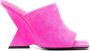 The Attico Cheope 105mm square-toe mules Pink - Thumbnail 1