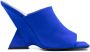 The Attico Cheope 105mm suede mules Blue - Thumbnail 1