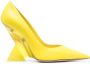 The Attico Cheope 110mm leather pumps Yellow - Thumbnail 1