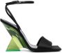 The Attico Cheope 110mm leather sandals Black - Thumbnail 1