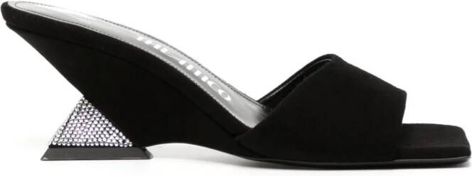 The Attico Cheope 60mm wedge mules Black