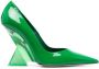 The Attico Cheope 95mm patent pumps Green - Thumbnail 1