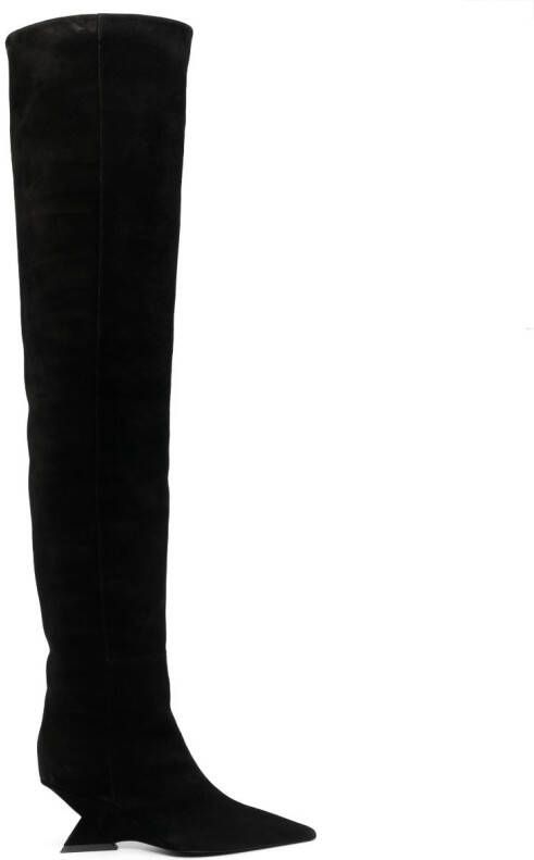 The Attico Cheope thigh-high boots Black