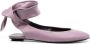 The Attico Cloe leather ballerina shoes Purple - Thumbnail 1