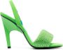 The Attico crystal-embellished open-toe sandals Green - Thumbnail 1