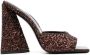The Attico Devon sequin-embellished mules Brown - Thumbnail 1