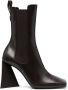 The Attico Devon square-toe ankle boots Brown - Thumbnail 1