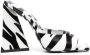The Attico Devon zebra print 115mm mules White - Thumbnail 1