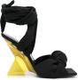 The Attico Duse 85mm sculpted-heel sandals Black - Thumbnail 1