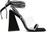 The Attico Isa 115mm embellished leather sandals Black - Thumbnail 1
