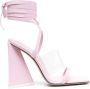 The Attico Isa ankle-tie sandals Pink - Thumbnail 1