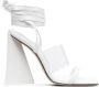 The Attico Isa tie-fastening leather sandals White - Thumbnail 1