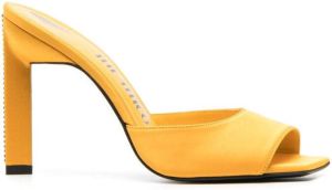 The Attico Kaia leather 110mm mules Yellow