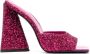 The Attico Devon 115mm glitter mules Pink - Thumbnail 1