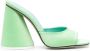 The Attico Luz 120mm block-heel sandals Green - Thumbnail 1