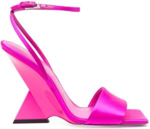 The Attico open-toe block-heel sandals Pink